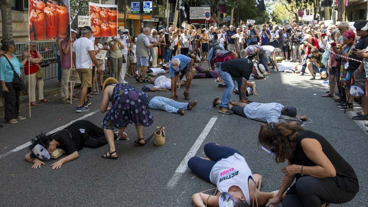 Imatge d'arxiu d'una protesta per exigir responsabilitats al govern estatal pels atemptats a Barcelona i Cambrils.