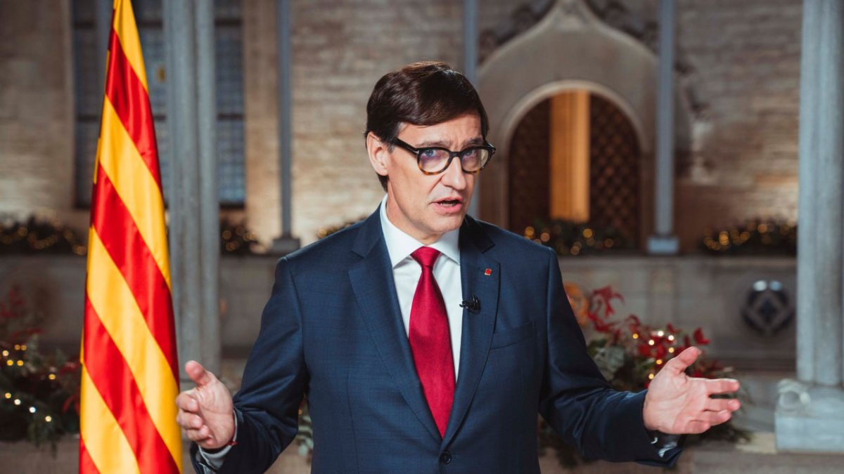 El president, en su primer discurso de Sant Esteve