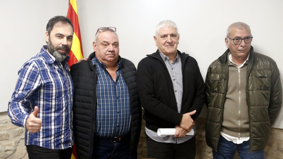 L'equip de govern de Ribera d'Ondara amb l'alcalde Francesc Sabanés al capdavant