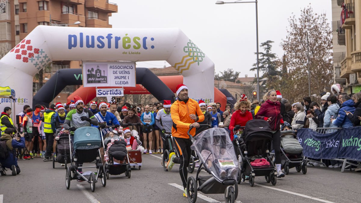 Una imatge de la Cursa de Sant Silvestre de Lleida.