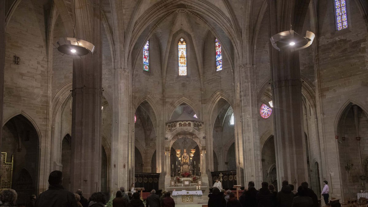 L’orgue de l’església de Santa Maria va ser cremat i destruït el 1938, en plena Guerra Civil. - C.MARSIÑACH