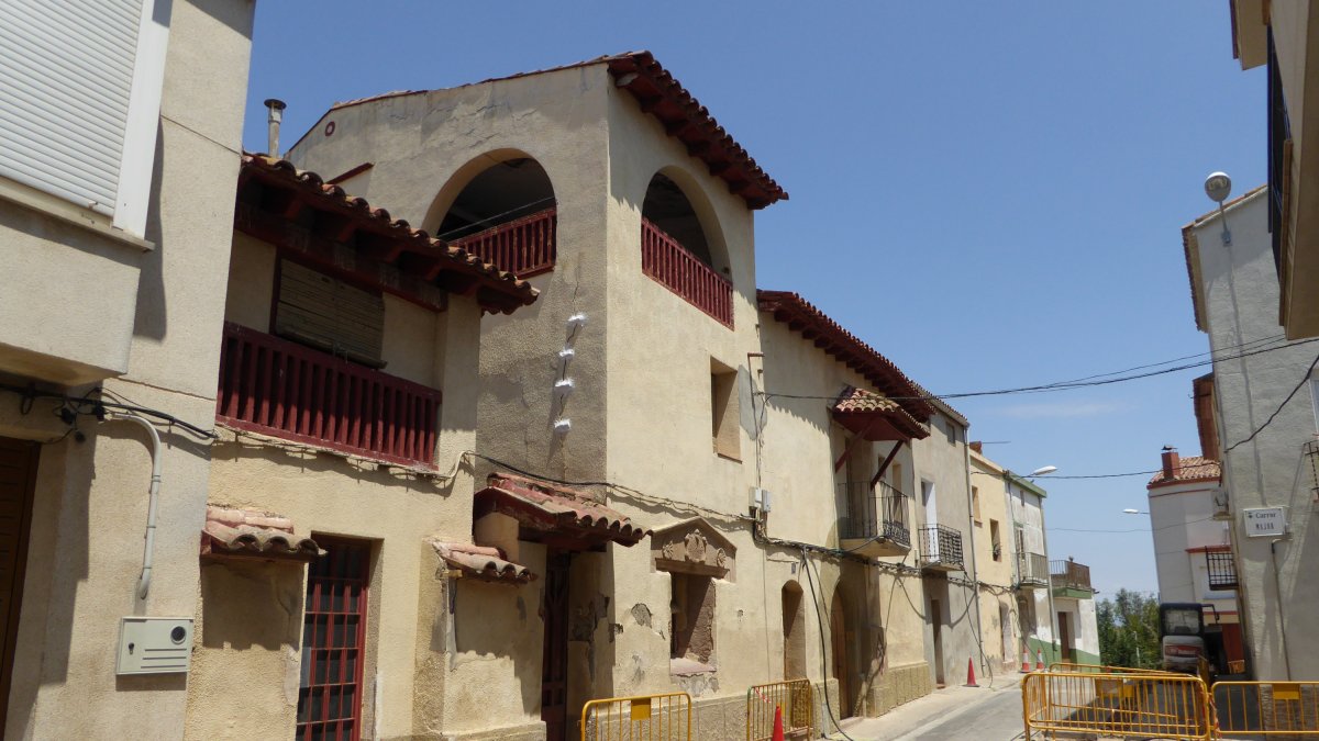 Imatge d'arxiu d'un carrer de Vilanova de Segrià.