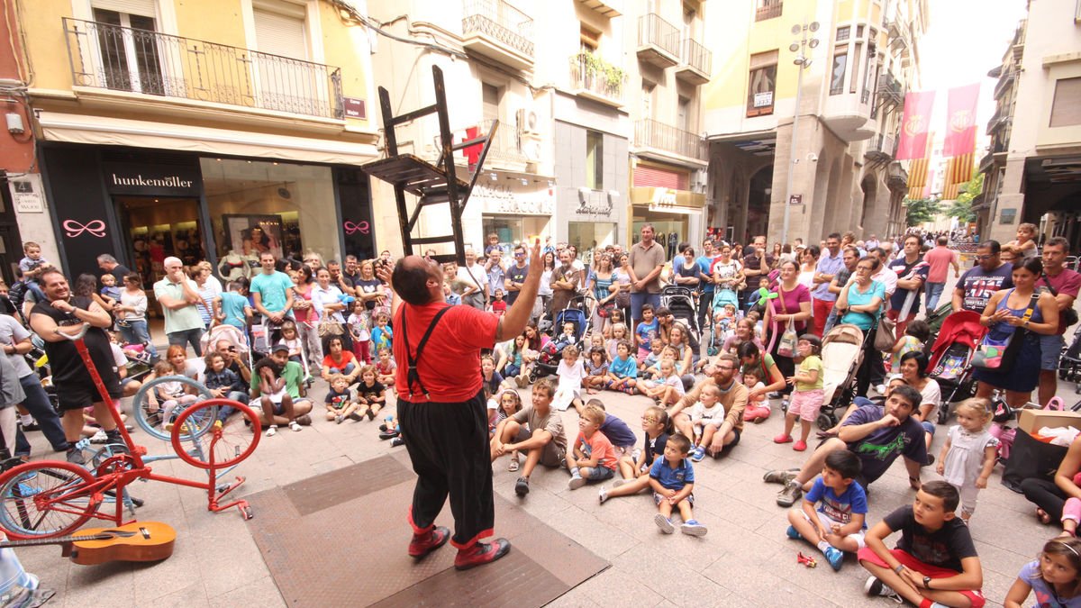 Lo Gran Magí, durant un dels seus espectacles a Lleida. - LLEONARD DELSHAMS