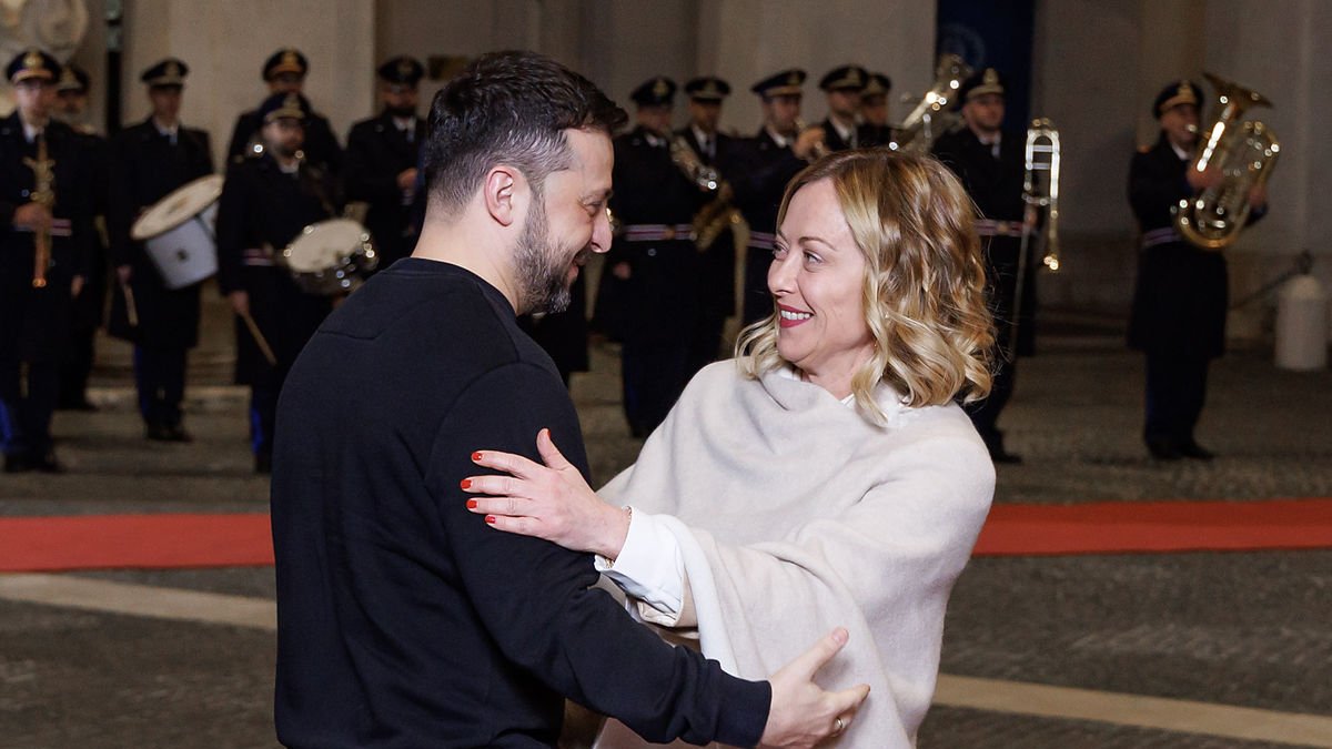 Zelenski se reunió ayer en Italia con Georgia Meloni. - EUROPA PRESS