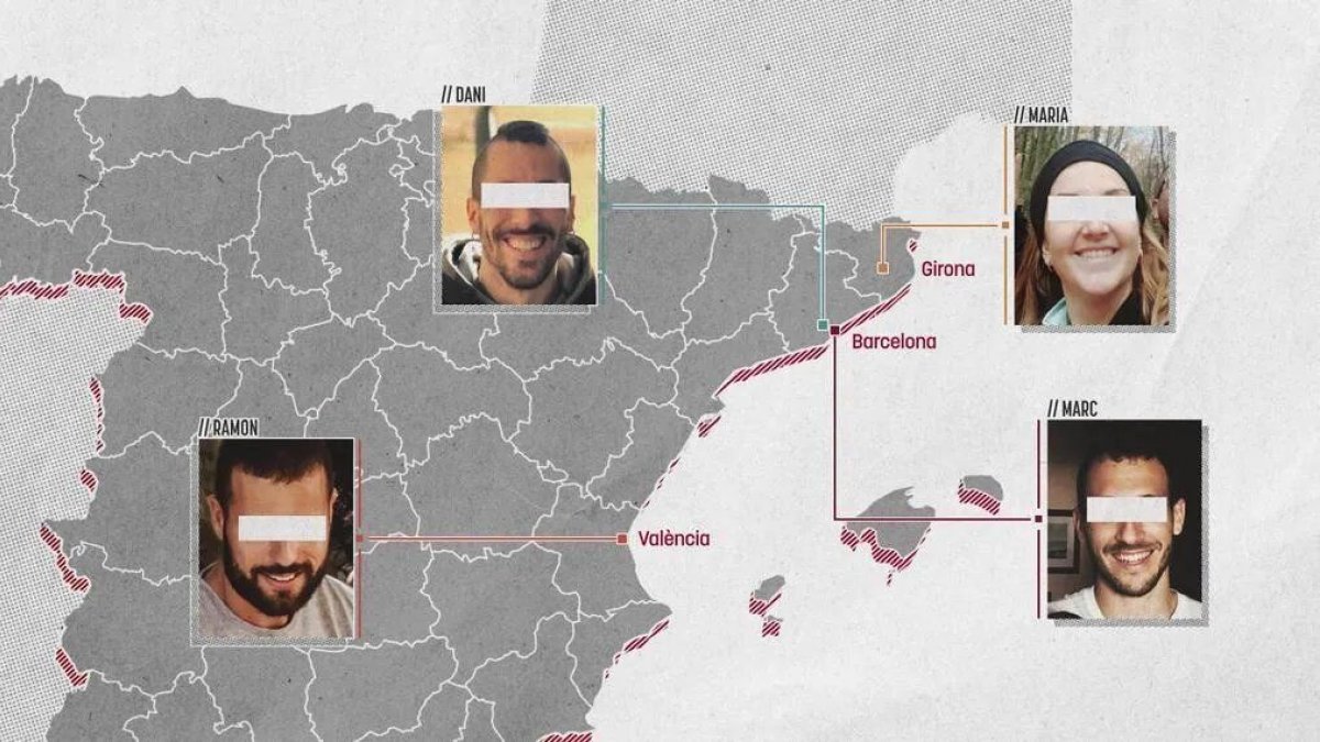 Protagonistes del documental ‘Infiltrats’, avui a ‘30 minuts’ de TV3. - 3CAT