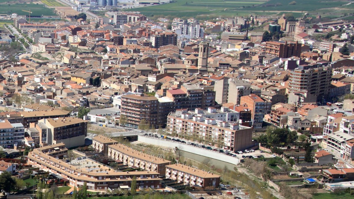 Vista aérea de la ciudad de Tàrrega en una imagen de archivo.