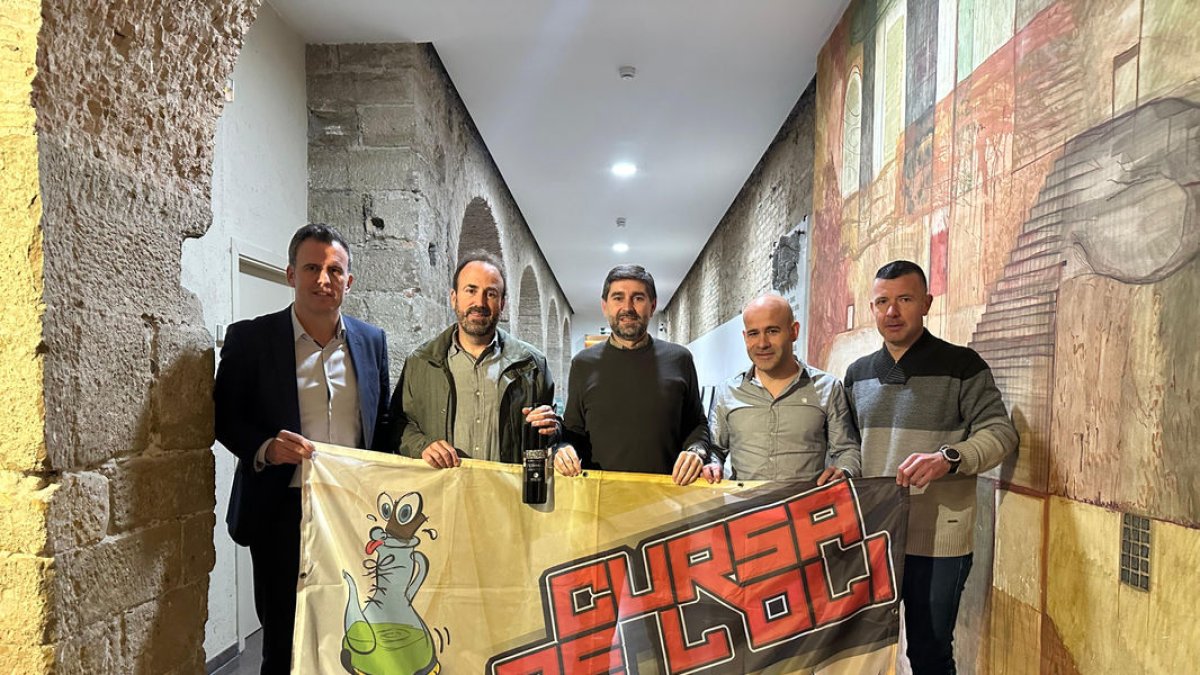 Els organitzadors de la prova, ahir durant la presentació a la diputació de Lleida. - DIPUTACIÓ DE LLEIDA