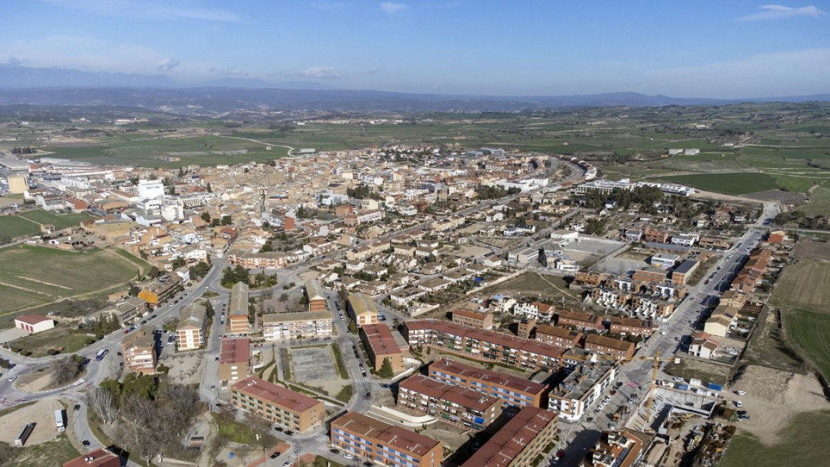 Vista panoràmica de Guissona, on hi ha un gran número de població forana. - X.S