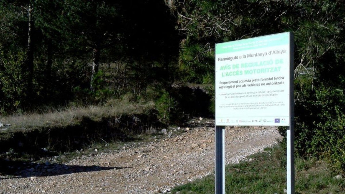 L’ajuntament va instal·lar fa mesos un cartell informatiu.