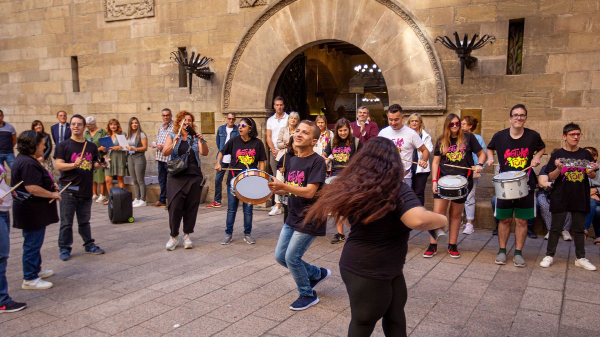 Imatge d’arxiu d’un acte celebrat a Lleida en el Dia Mundial de la Salut Mental. - SEGRE
