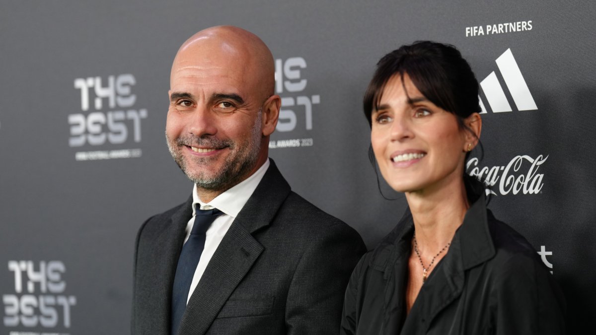 Pep Guardiola i Cristina Serra.