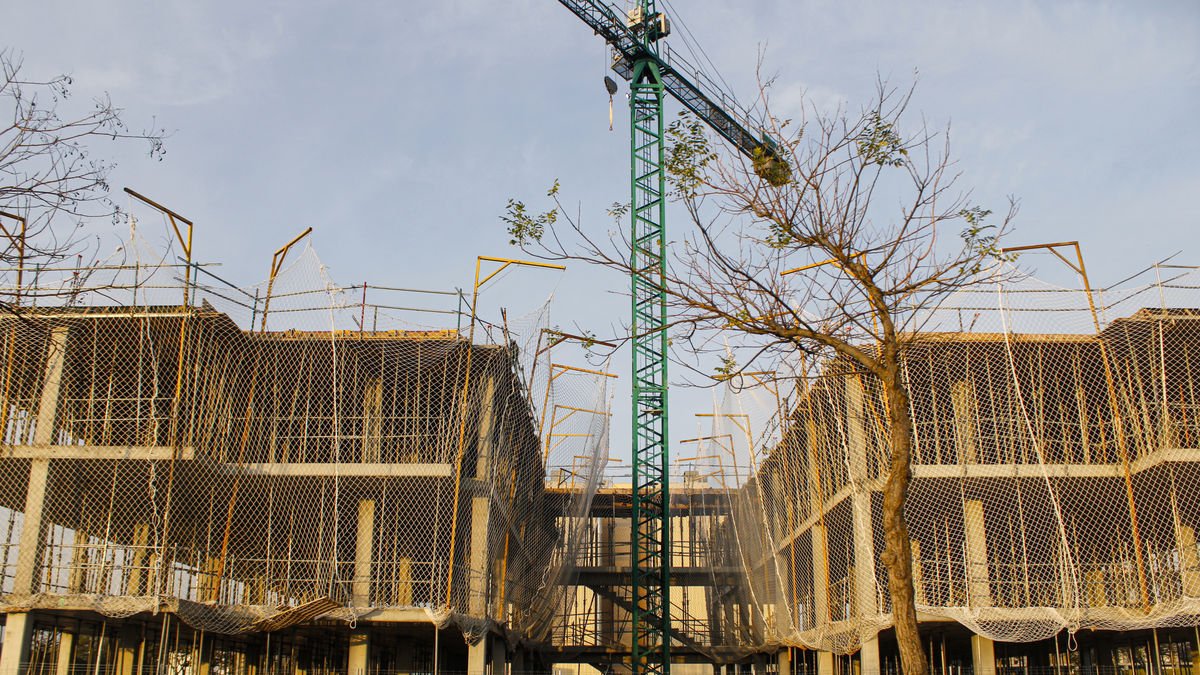 Imatge d’arxiu d’habitatges en construcció als Mangraners. - INGRID SEGURA