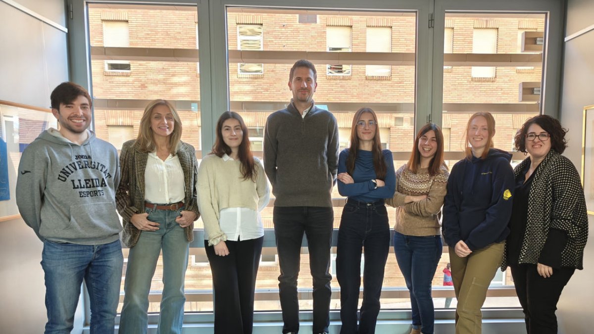 L’equip de treball de la nova oficina de l’IRBLleida. - IRBLLEIDA
