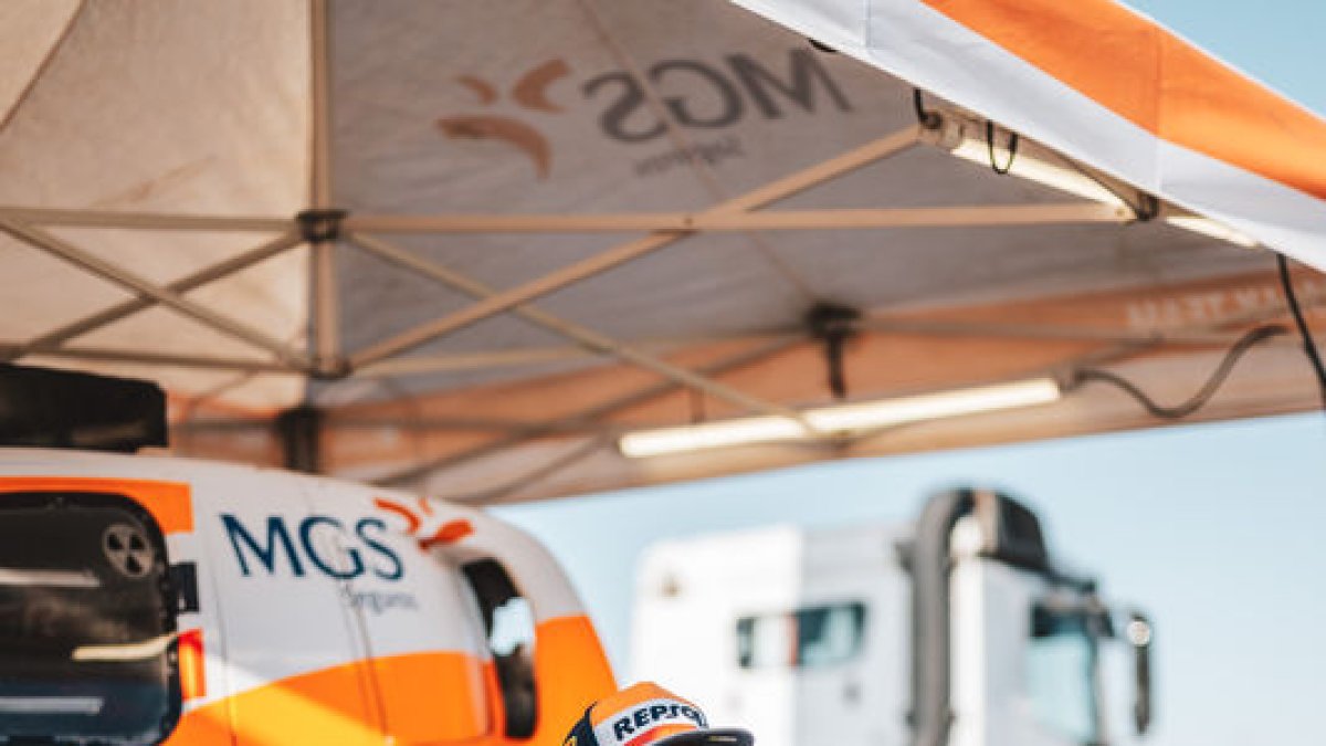 El pilot lleidatà Isidre Esteve, ahir al Dakar.