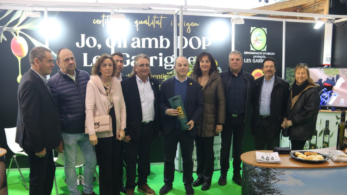 Visita de Jordi Turull a la 28a Fira de l'Oli de les Borges Blanques.