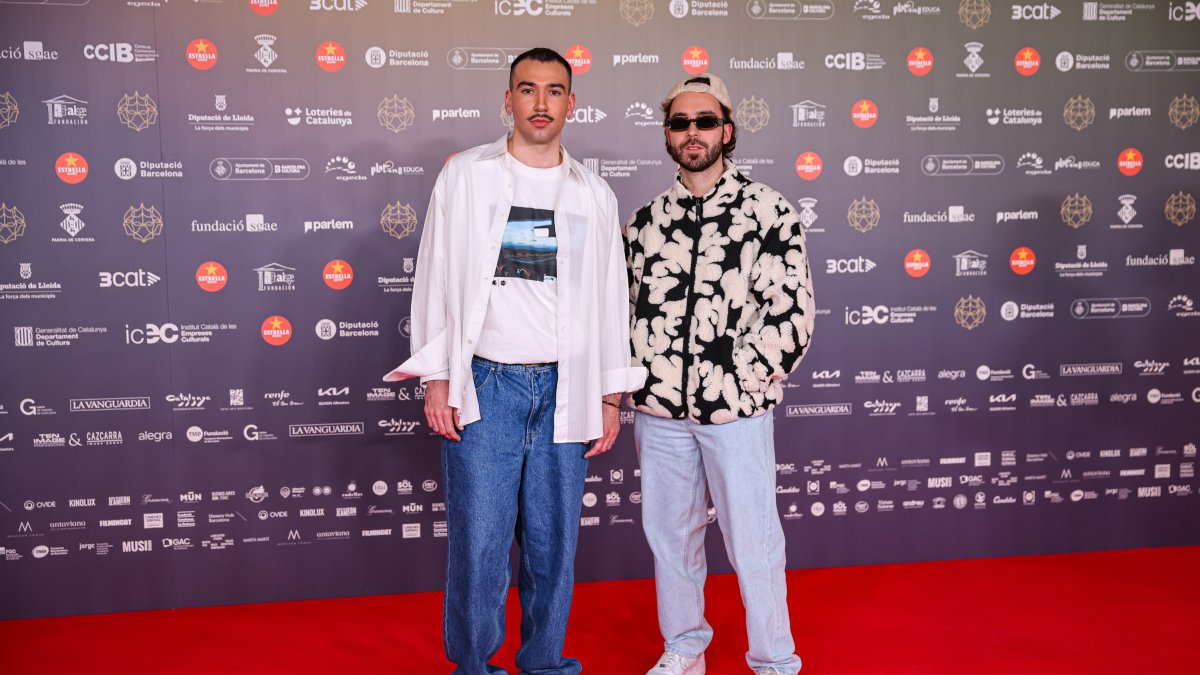 Figa Flawas en la alfombra roja de los Gaudí 2025.