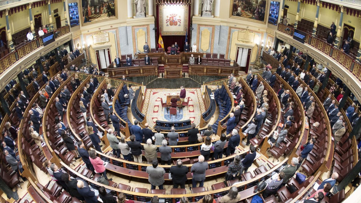 L’hemicicle del Congrés dels Diputats durant el debat sobre el decret òmnibus del Govern central. - ACN