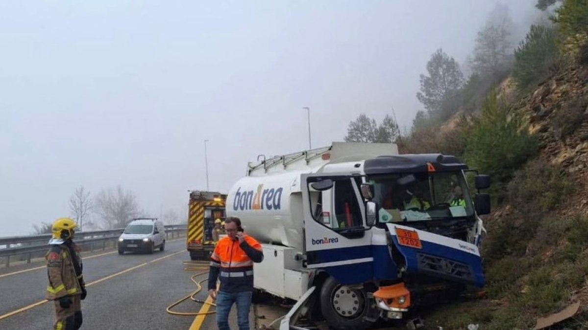 Imatge del sinistre. - BOMBERS POBLA