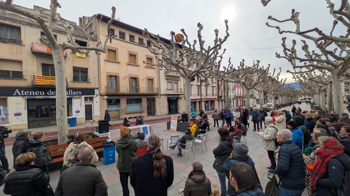 El acto celebrado sin permiso municipal en Tremp.