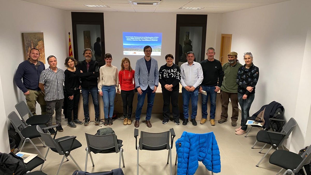 Marc Vilahur ahir a Os de Balaguer, amb l’entitat Trenca. - TERRITORI