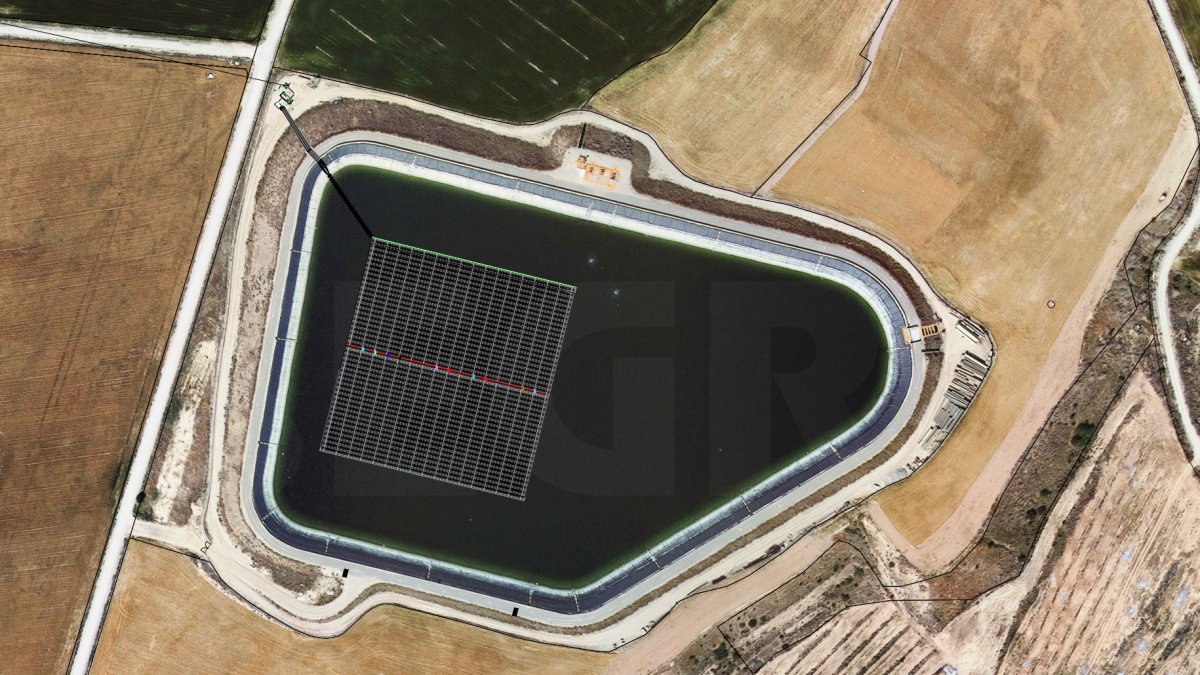 Así será la primera planta solar flotante de Cataluña, en el Segarra-Garrigues