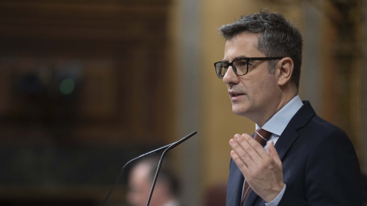 El ministro de Presidencia, Félix Bolaños. - CONGRESO DE LOS DIPUTADOS