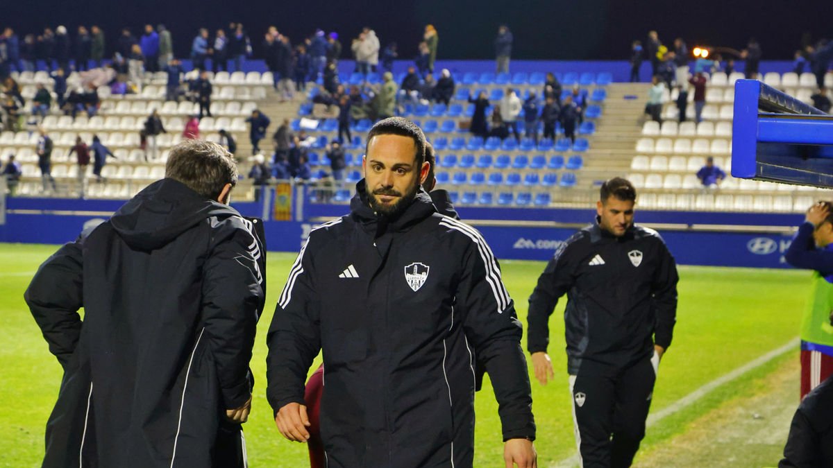 Marc Garcia, el cap de setmana passat al camp del Cornellà. - JORDI ECHEVARRIA