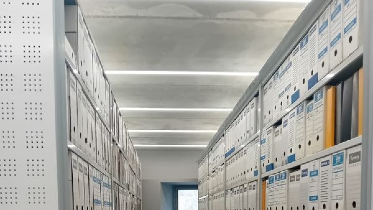 El interior del edificio del Arxiu Comarcal. - ARXIU DE L’ALTA RIBAGORÇA