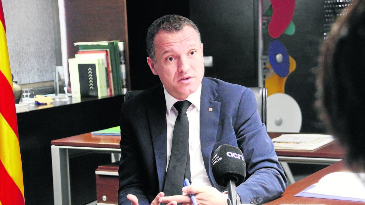 Òscar Ordeig durant l’entrevista concedida a l’ACN. - ACN