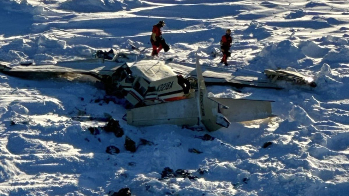 Restes d’una avioneta sinistrada a Alaska trobada per membres de la Guàrdia Costanera. - EUROPA PRESS