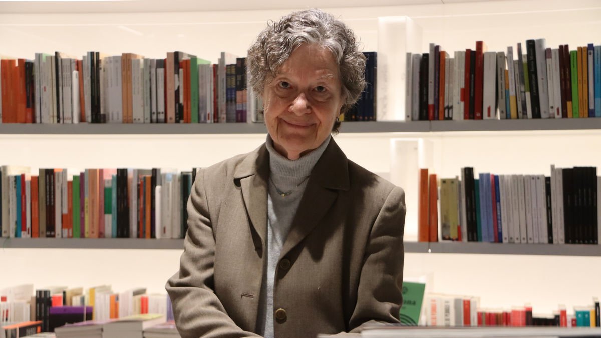 La escritora de Tremp Maria Barbal, el pasado lunes en Ona Llibres de Barcelona. - ACN