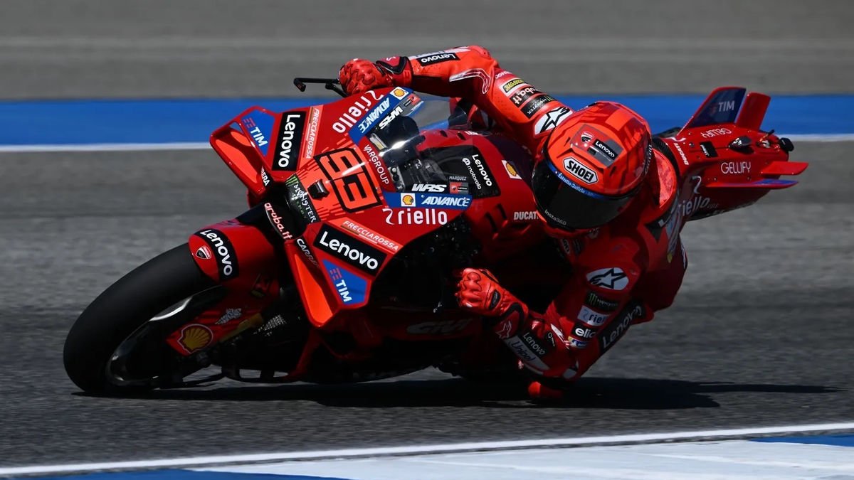 Marc Márquez, ahir al circuit de Buriram, durant l’última sessió de test de pretemporada. - EUROPA PRESS