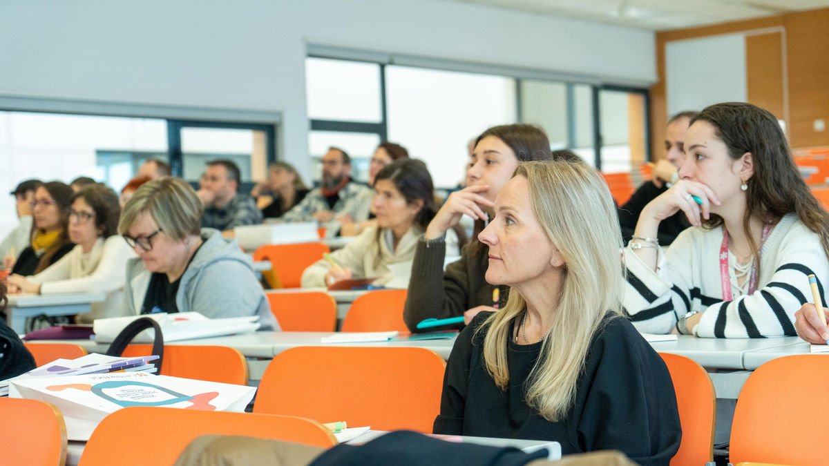 Una cinquantena de professors d’anglès van assistir ahir al ‘Teachers Workshop’ a la UdL. - PAU PASCUAL