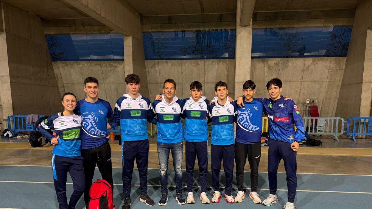 La delegació del Xafatolls que va acudir al campionat a Sabadell.