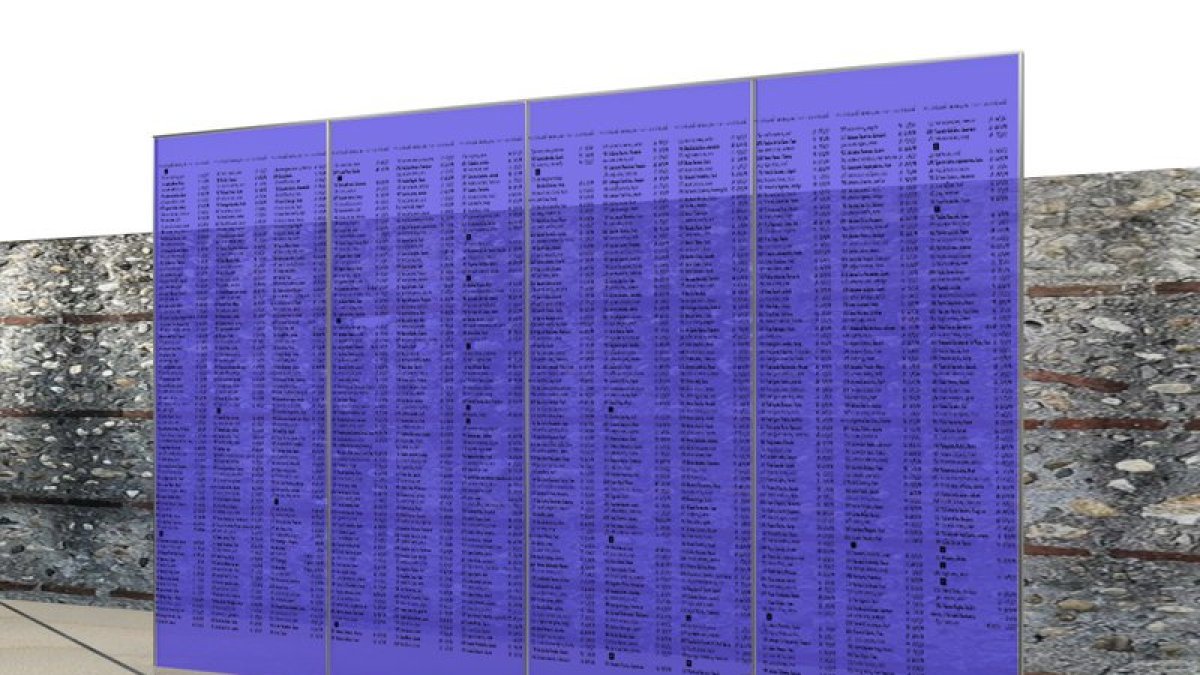 El proyecto de memorial, en una imagen virtual. - EUROM