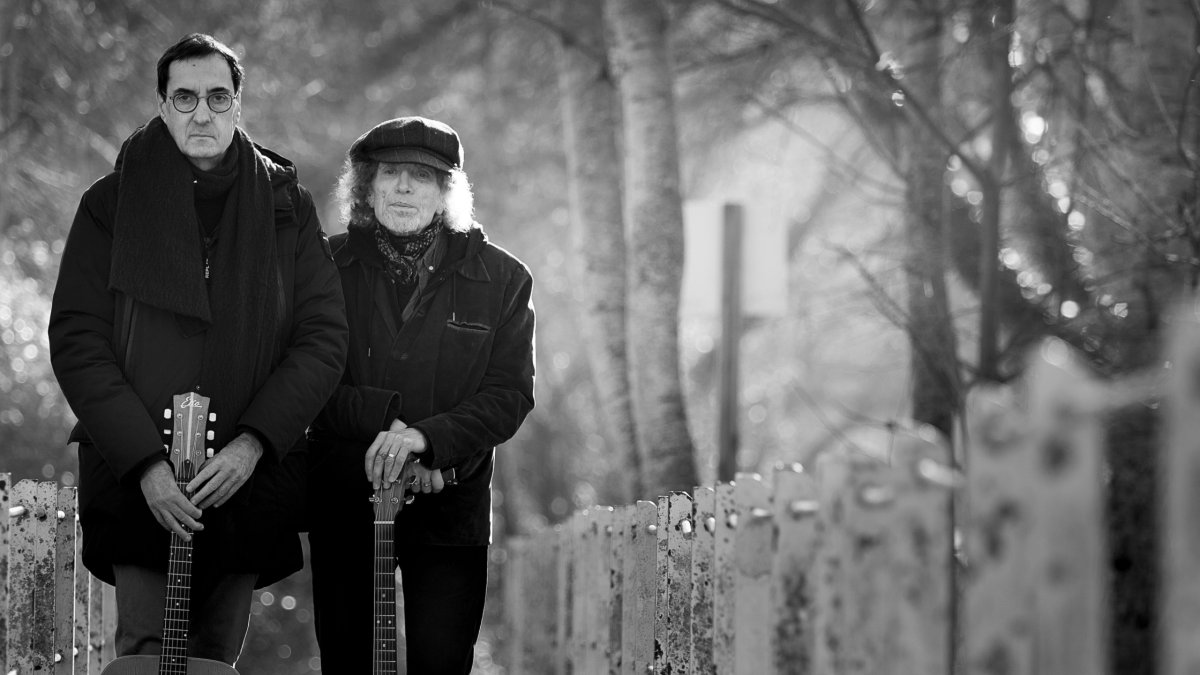 El músic i fotògraf Sígfrid Prim i el cantautor Xavier Baró. - SÍGFRID PRIM TRENCH