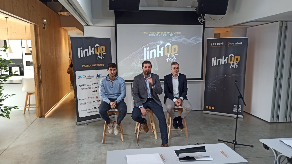Presentación del Link Up Fest 2025 que se celebrará en Lleida. - J. MARTÍNEZ