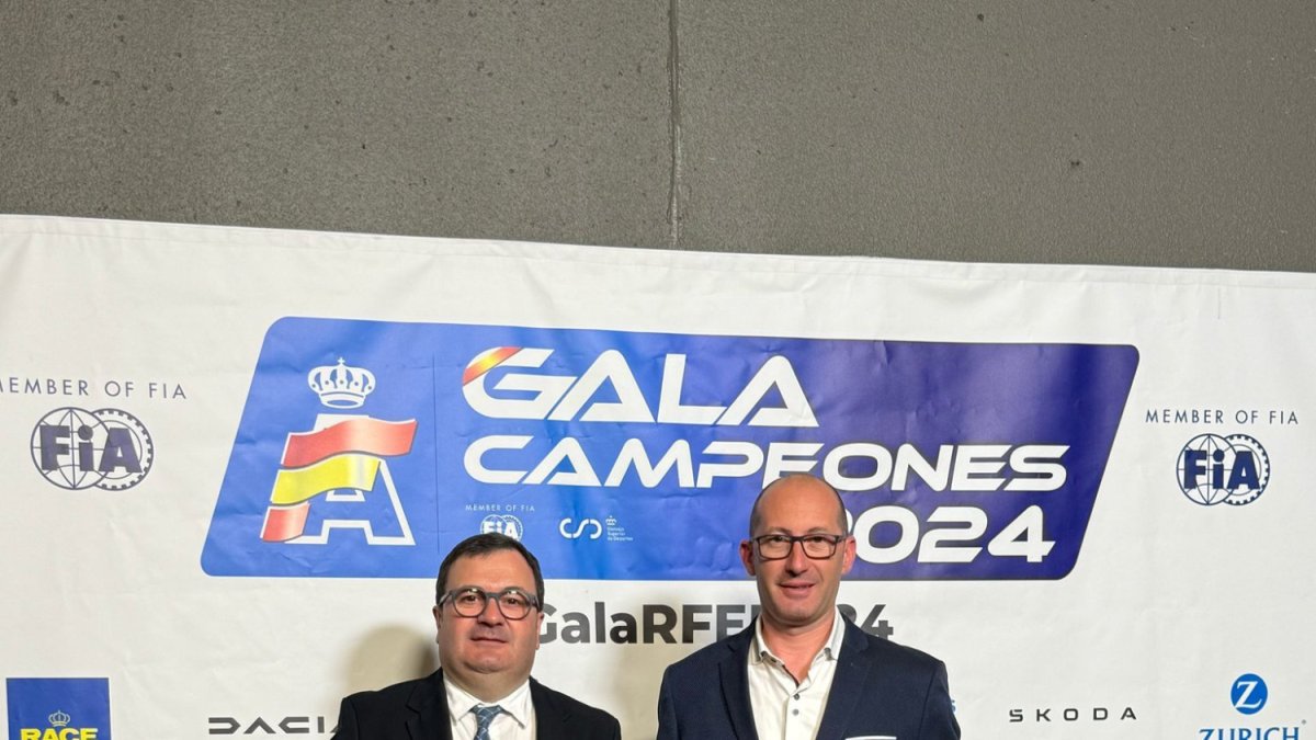 Nacho Paz i Jesús Jiménez, a la gala en què van rebre el premi de campions d’Espanya.