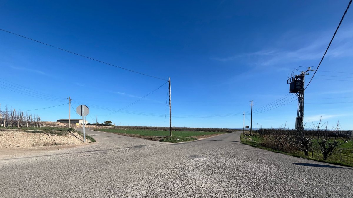 El camí pavimentat que uneix Arbeca amb Mollerussa. - KAREN ALFONSO