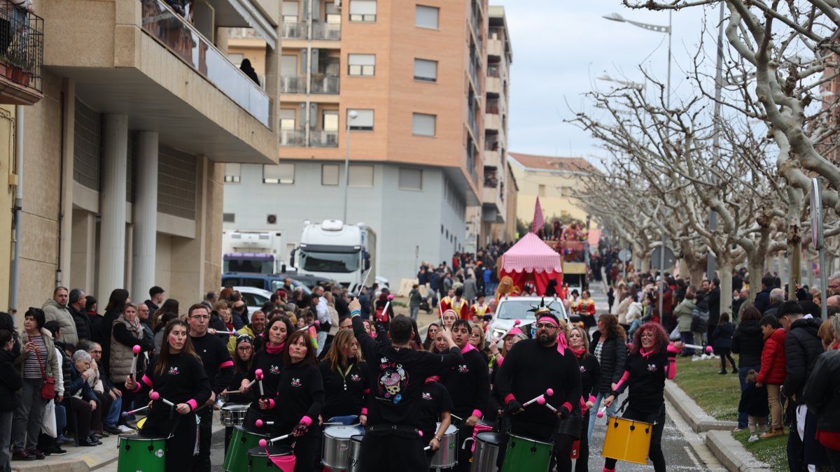 La música va ser també una de les grans protagonistes de la jornada festiva d’Almacelles. - AMADO FORROLLA