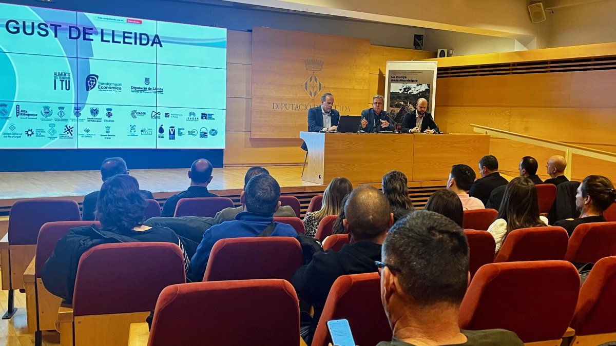 Presentación ayer de la nueva marca en la Diputación de Lleida. - DIPUTACIÓN DE LLEIDA
