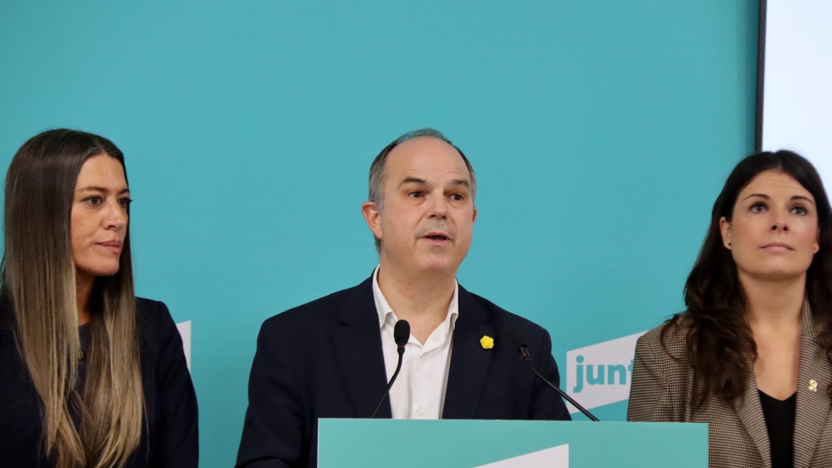 Nogueras i Turull van mostrar perplexitat per la negativa de Podem al pacte migratori. - ACN