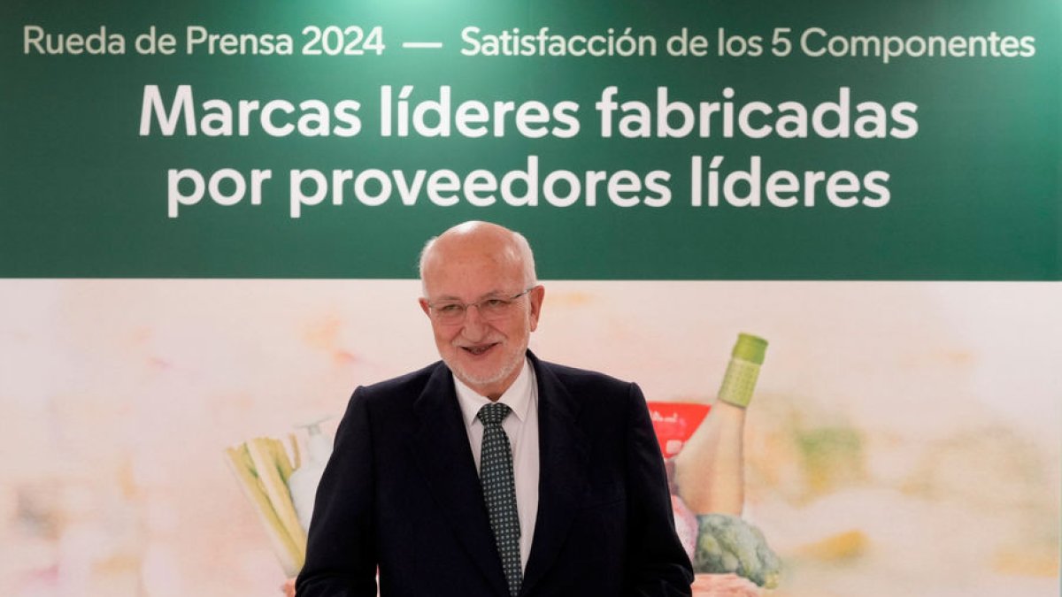 Juan Roig va presentar ahir els millors resultats de la història de l’empresa. - MERCADONA