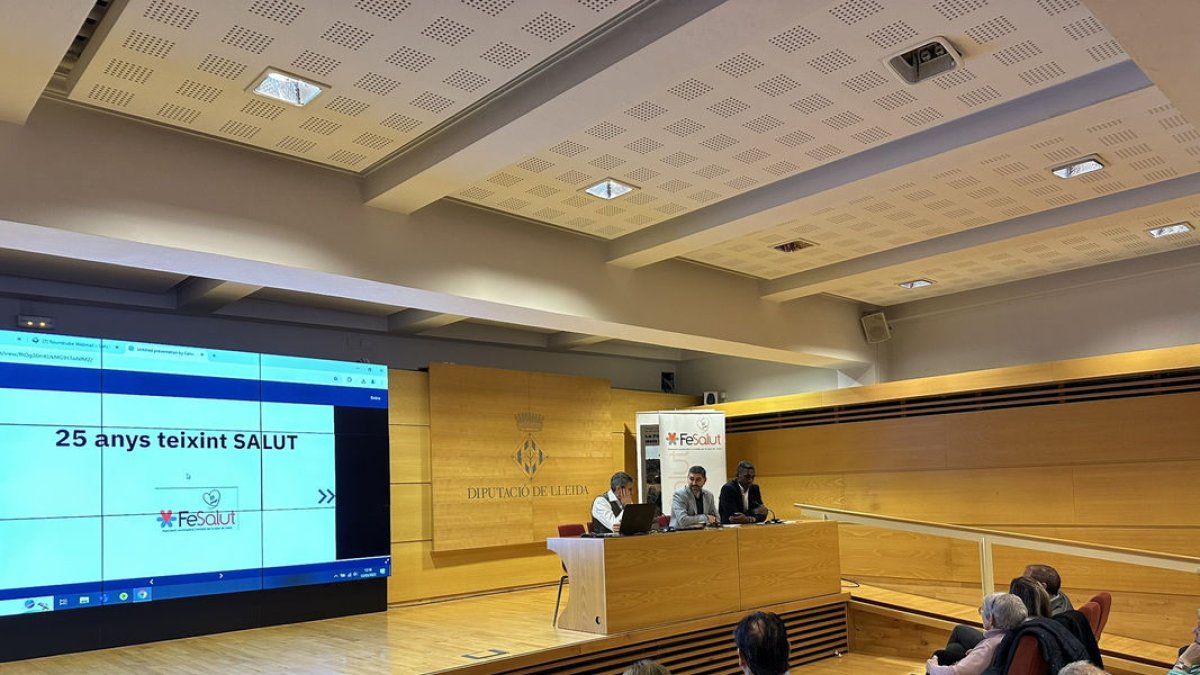 Presentació dels Premis FeSalut, ahir a la diputació de Lleida. - DIPUTACIÓ DE LLEIDA