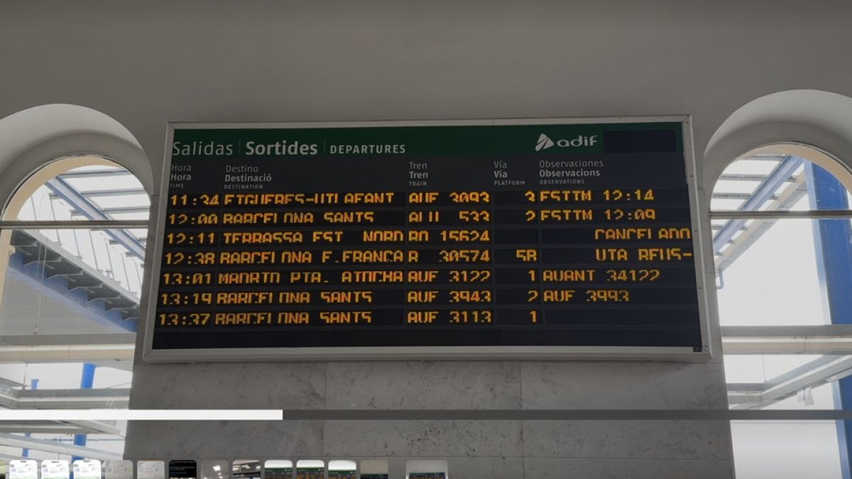 Los pasajeros del Avant de las 7.05 h hacia Barcelona pasaron el control de seguridad a las 7.02 h. - MARC CARBONELL