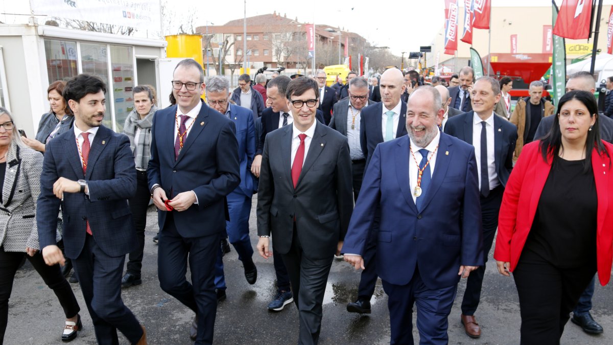 El presidente de la Generalitat, Salvador Illa, este miércoles en la 152.ª Fira de Sant Josep de Mollerussa