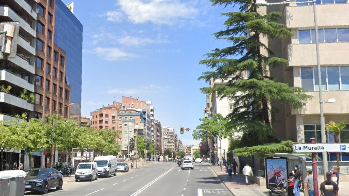 La calle Balmes de Lleida.