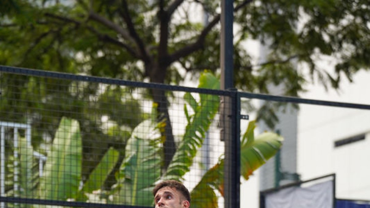 EL jugador de pádel en las finales del FIP bronce de Manila. - FIP BRONZE MANILA