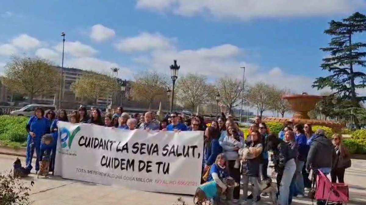 Protesta de veterinaris a Lleida / Laura Garcia