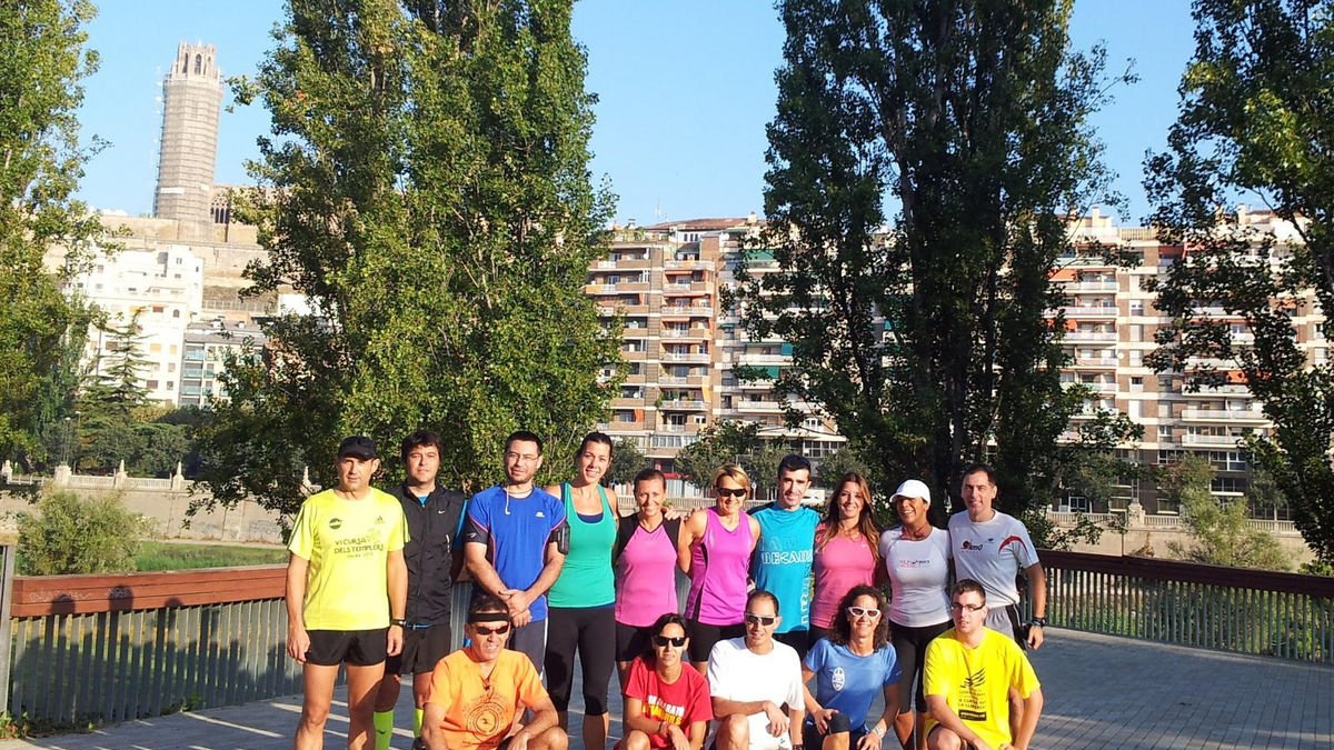 El grup d’amics que va fer la primera sortida el 2015.